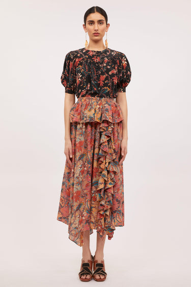 Dina Top in Obsidian-Top-Ulla Johnson-Debs Boutique
